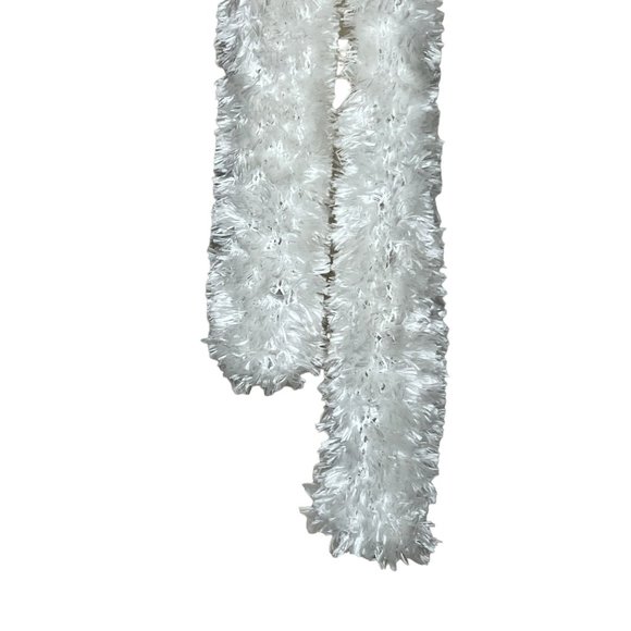 Three scarf set 1 maroon stretch soft knit 2 marbled black white gray 3 white - Picture 11 of 15